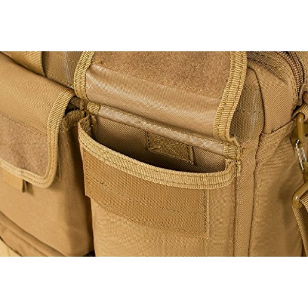 Seibertron Tactical Backpack 6 Seibertron Expandable 14" Laptop Waterproof Messenger Bag Multiple Pockets & Compartments Carry as Messenger Bags Khaki