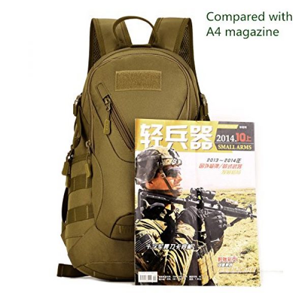 Huntvp Tactical Backpack 2 Huntvp Military MOLLE Backpack Rucksack Gear Tactical Assault Pack Student School Bag 20L for Hunting Camping Trekking Travel