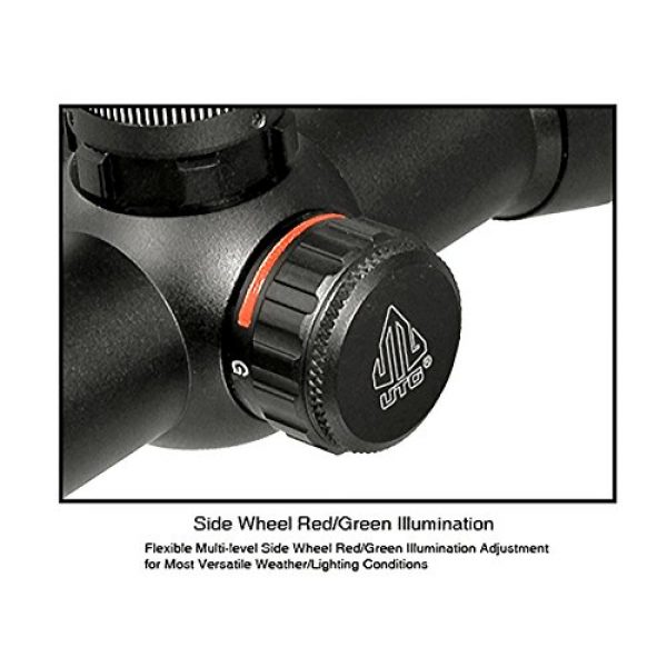 UTG Rifle Scope 6 UTG 4X32 1" Crossbow Scope, Pro 5-Step RGB Reticle, QD Rings