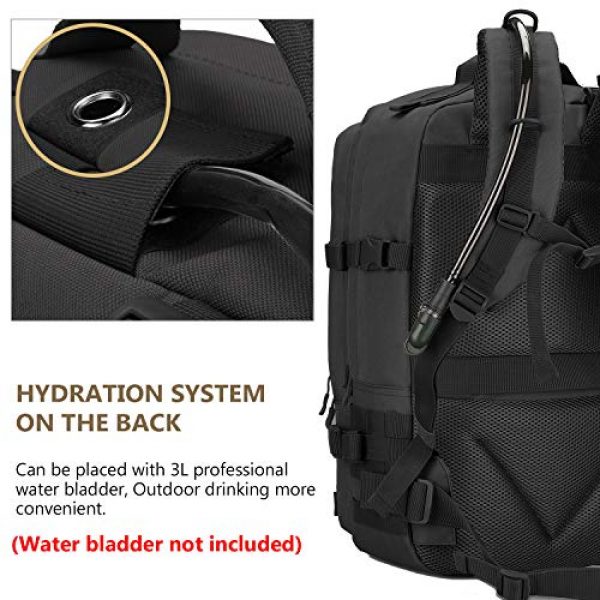 ArcEnCiel Tactical Backpack 7 ArcEnCiel Tactical Backpack Military Army 3 Day Assault Rucksack Pack 45L Molle Pack with Patch - Rain Cover Included