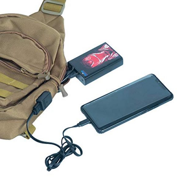Saigain Tactical Backpack 4 Saigain Men's Tactica Small Sling Backpacks Chest Shoulder Bag Molle Casual with USB Charging for Outdoor Hiking Camping