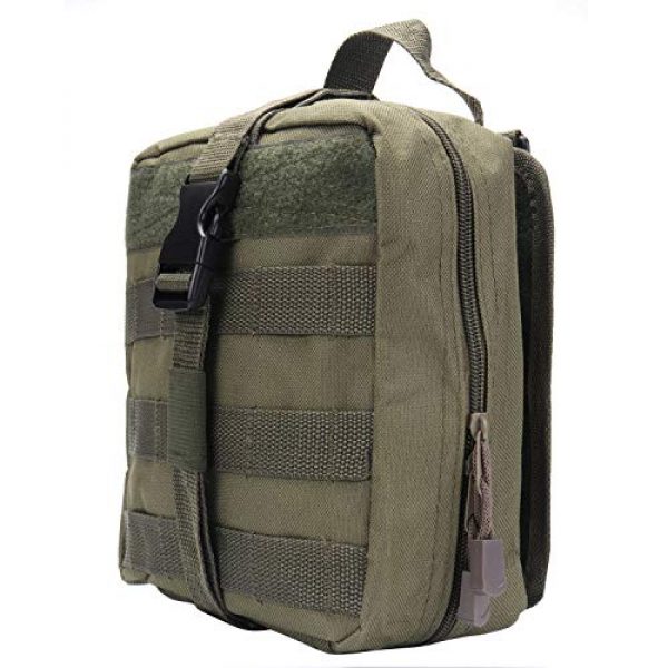ASEEBY Tactical Pouch 2 ASEEBY First Aid Kit Utility MOLLE Pouch Bag Rip-Away Tactical Bag Compact Accessory Tool Carrier Pocket for Military Advanture Outdoor Camping