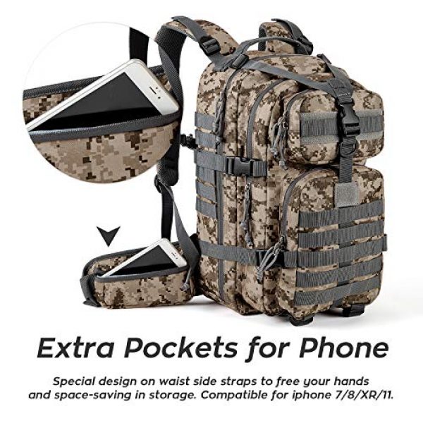 Gelindo Tactical Backpack 5 Gelindo Military Tactical Backpack, Army Molle Bag for Hunting, Camping,Hiking 35L