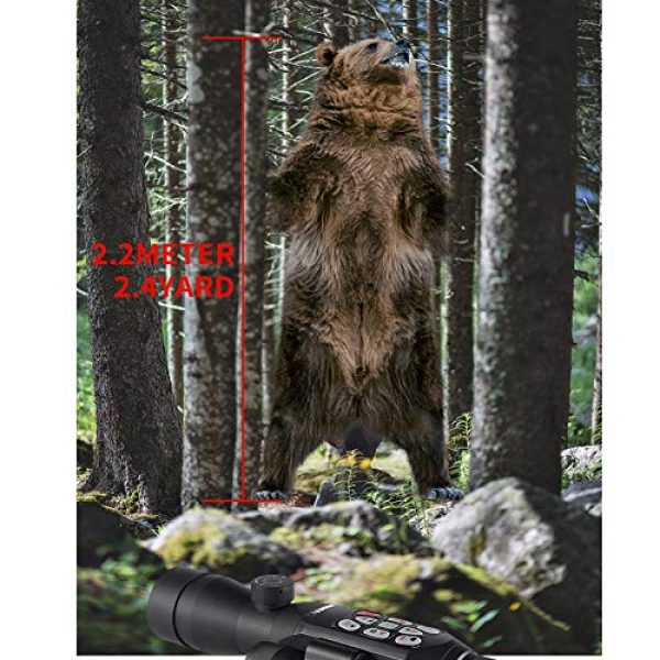 DJym Rifle Scope 3 DJym GPS HD High-Powered Night Vision Monocular, Zoom Digital Video Camera for Outdoor Hunting Rangefinder