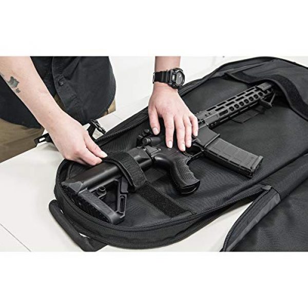 UTG Tactical Backpack 4 UTG 34" Alpha Battle Carrier Rapid Deployment Pack, Black (PVC-PSP34B)