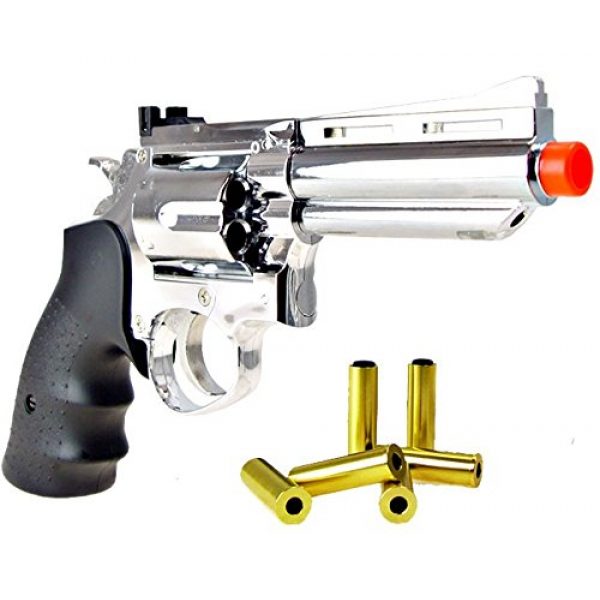 HFC Airsoft Pistol 1 HFC model-132 4 revolver a2 silver by hfc(Airsoft Gun)
