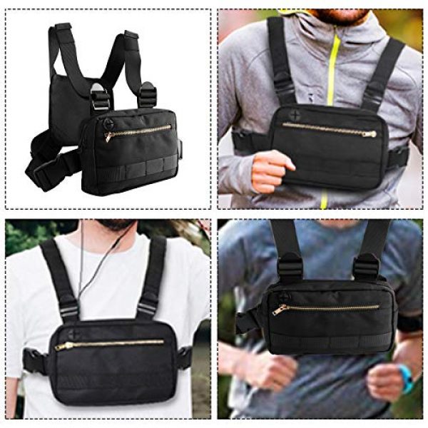 XMSound Tactical Backpack 4 XMSound Outdoor Sports Chest Bag,Tactical Chest Bag, Leisure Running, Riding Running Skateboard Hiking