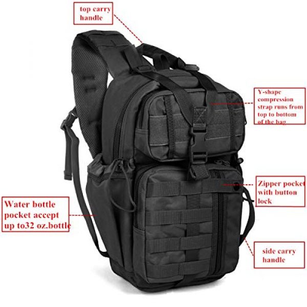 ABENAKI Tactical Backpack 3 ABENAKI Tactical Sling Bag Pack Military Rover Shoulder Backpack Bowmen Bag