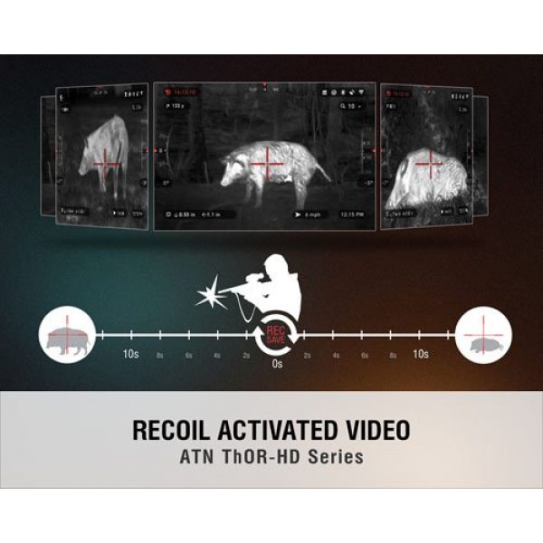ATN Rifle Scope 3 ATN ThOR HD 384 Smart Thermal Riflescope w/ High Res Video, WiFi, GPS, Image Stabilization, Range Finder, Ballistic Calculator and IOS and Android Apps