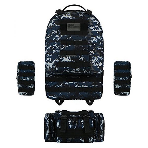 East West U.S.A Tactical Backpack 5 East West U.S.A RTC505 Tactical Molle Military Rucksacks Assault Combat Trekking Bag