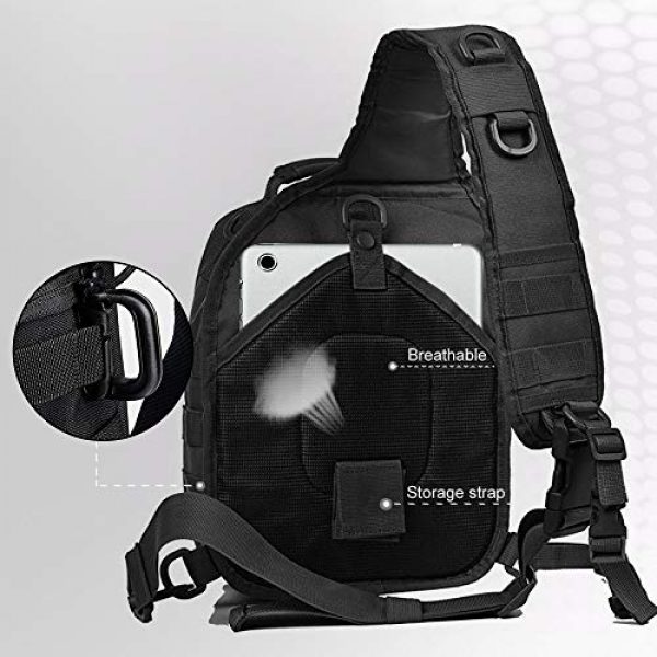 Monoki Tactical Backpack 5 Monoki Tactical Sling Backpack, Military Rover Shoulder Sling Bag Pack, Molle Assault Range Bag Day Pack