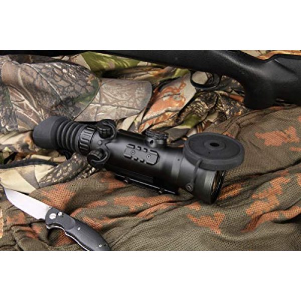 PRG Defense Rifle Scope 6 PRG Defense 15WOL422103021 Model Wolverine 4 NL2 Gen 2+"Level 2" Night Vision Rifle Scope with Sioux850 Long-Range Infrared Illuminator, 4X Magnification, 10m to Infinity Focus Range
