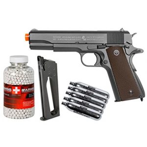 Colt Airsoft Pistol 1 colt 1911 co2 Metal blowback Airsoft Pistol, kit Airsoft Gun(Airsoft Gun)