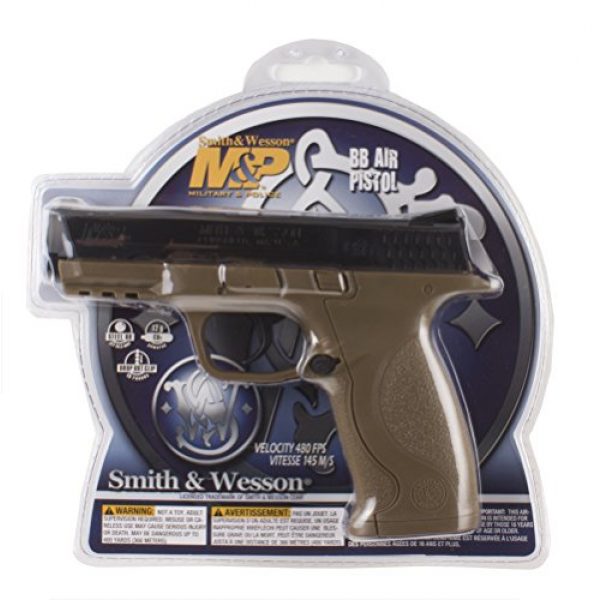 Smith & Wesson Air Pistol 1 Smith & Wesson M&P 2255051 BB Air Pistol 480fps 0.177cal 19