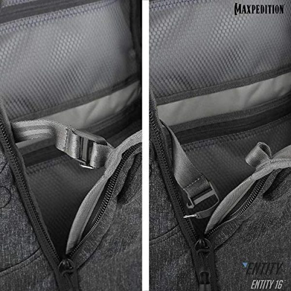 Maxpedition Tactical Backpack 5 Maxpedition Entity 16 CCW-Enabled EDC Sling Pack 16L for Covert Concealed Carry, Charcoal