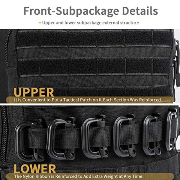 GZ XINXING Tactical Backpack 7 GZ XINXING 64L Large 3 day Molle Assault Pack Military Tactical Army Backpack Bug Out Bag Rucksack Daypack