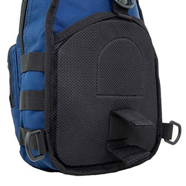 LINE2design Tactical Backpack 6 LINE2design Complete Sling Backpack Kit - EMS EMT Trauma First Aid Emergency Response Fully Stocked Survival Molle Kit - Stop Bleeding Safety Rescue Perfect Upgraded Outdoor Shoulder Bag Pack - Navy