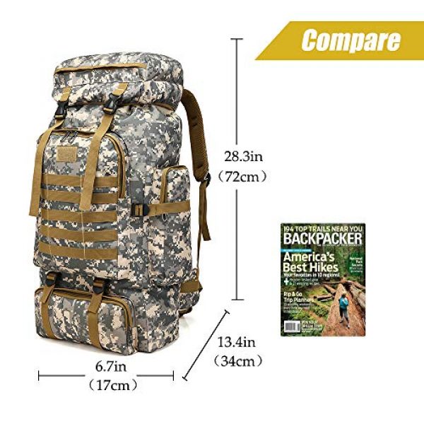ÖSSZEFUT Tactical Backpack 2 Military Tactical Backpack 70L/80L Large Camping Hiking Backpack for men Rucksack Waterproof Traveling Daypack