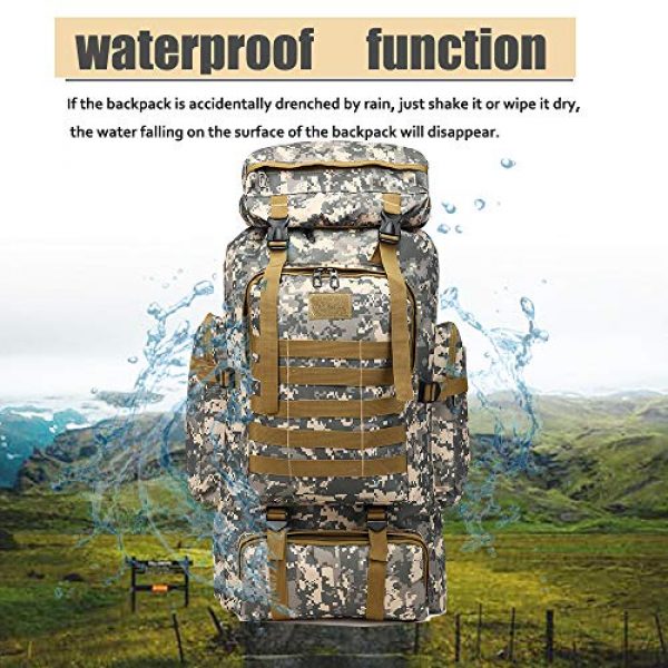 ÖSSZEFUT Tactical Backpack 5 Military Tactical Backpack 70L/80L Large Camping Hiking Backpack for men Rucksack Waterproof Traveling Daypack