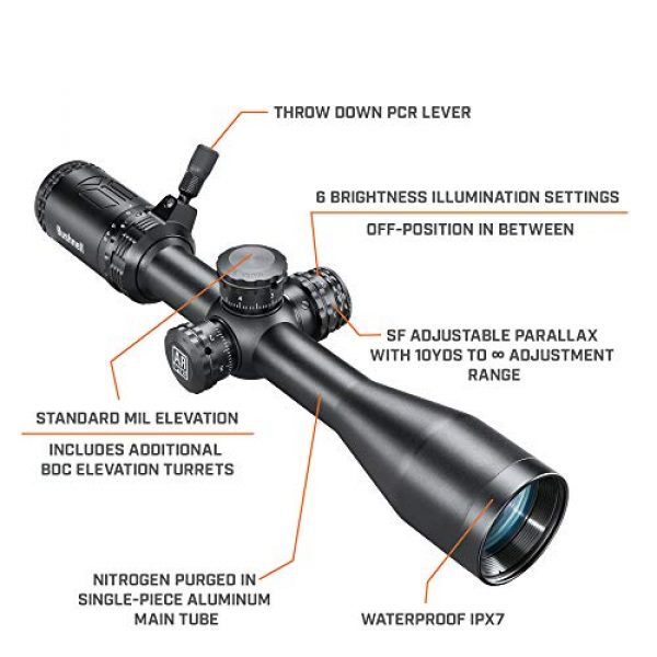 Bushnell Rifle Scope 3 Bushnell 4.5-18x40mm AR Optics, Illuminated_AR741840EI