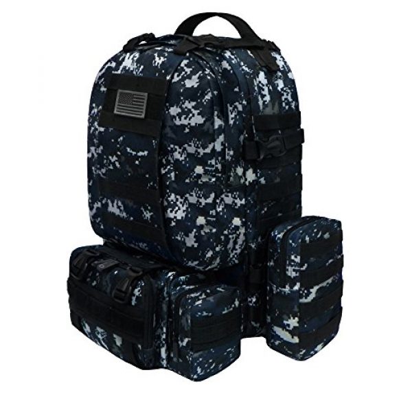 East West U.S.A Tactical Backpack 2 East West U.S.A RTC505 Tactical Molle Military Rucksacks Assault Combat Trekking Bag