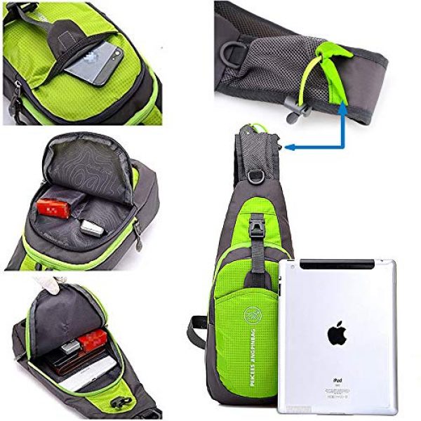 Peicees Tactical Backpack 6 Peicees Water Resistant Sling Bag Crossbody Chest Pack One shoulder Backpack Sport Outdoor for Men Women Teens Boys and Girls