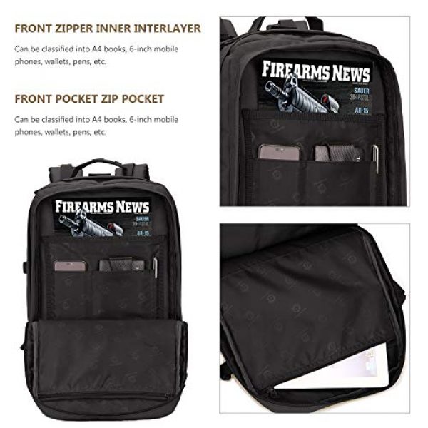 ArcEnCiel Tactical Backpack 5 ArcEnCiel Tactical Backpack Military Army 3 Day Assault Rucksack Pack 45L Molle Pack with Patch - Rain Cover Included