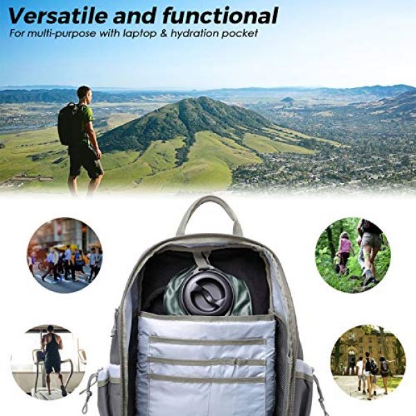 DBTAC Tactical Backpack 3 DBTAC Tactical Backpack Molle Hiking Daypack 25L with Laptop/Hydration Pockets