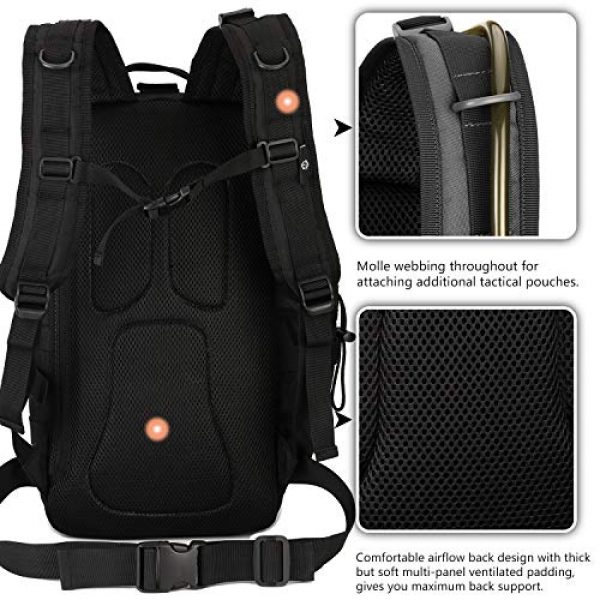 Protector Plus Tactical Backpack 2 Protector Plus Tactical Motorcycle Backpack Small Military MOLLE Cycling Hydration Daypack (Rain Cover & Patch Included)