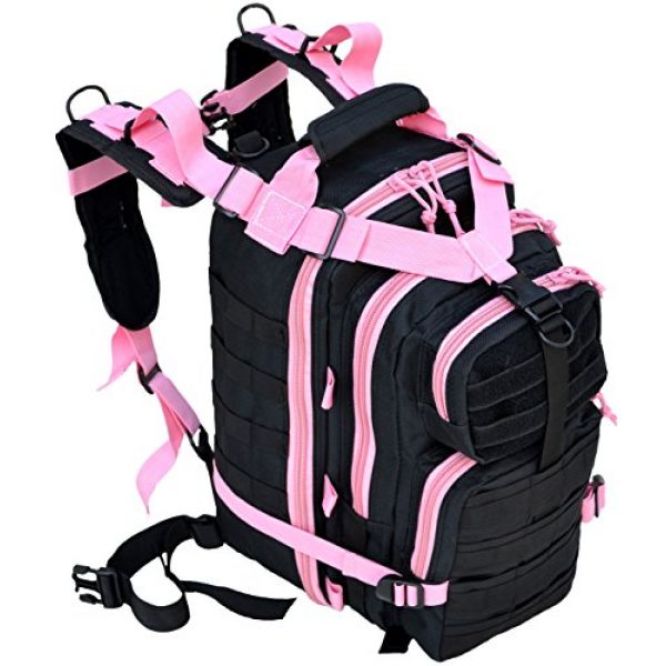 Explorer Tactical Backpack 5 Explorer Tactical 72 Hours Combat Rucksack 17 Inch Backpack-Black with Pick Stripes