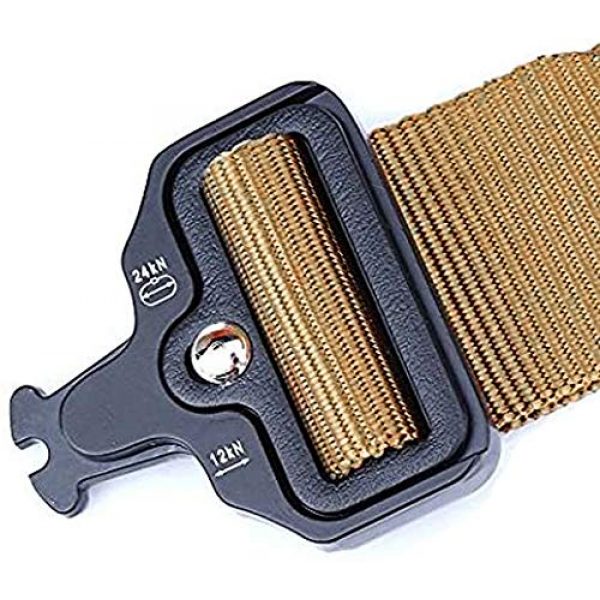 Scavengerurban Tactical Belt 4 Tactical Belt, Military Style, Outdoor, Fishing, Hunting Gear, Survival, Nylon Breathable for Riggers Mountaineers, Heavy-Duty, Quick-Release Metal Buckle All Wheather Everyday Carry