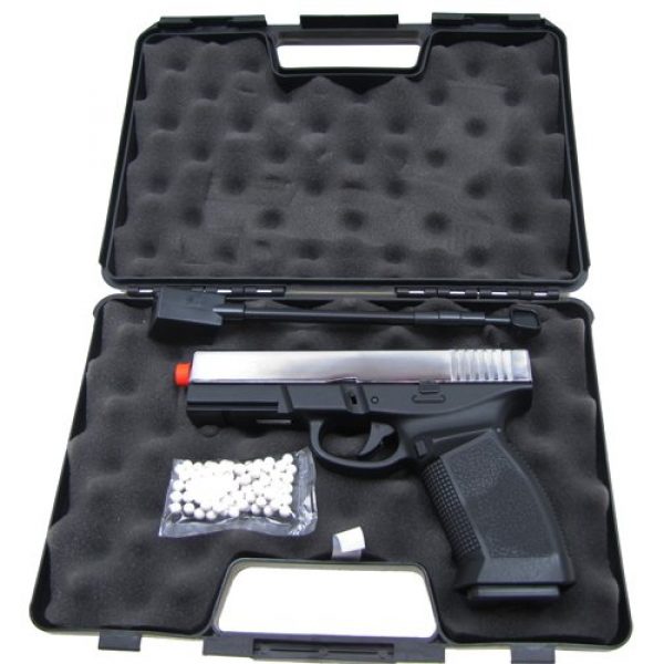 HFC Airsoft Pistol 6 HFC model-dark hawk full metal two-tone w/gun case(Airsoft Gun)