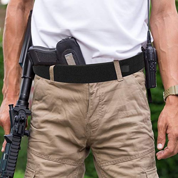 PETAC GEAR Tactical Belt 5 PETAC GEAR Inner Belt 1.75" Loop Liner Belt for Duty Belt Black
