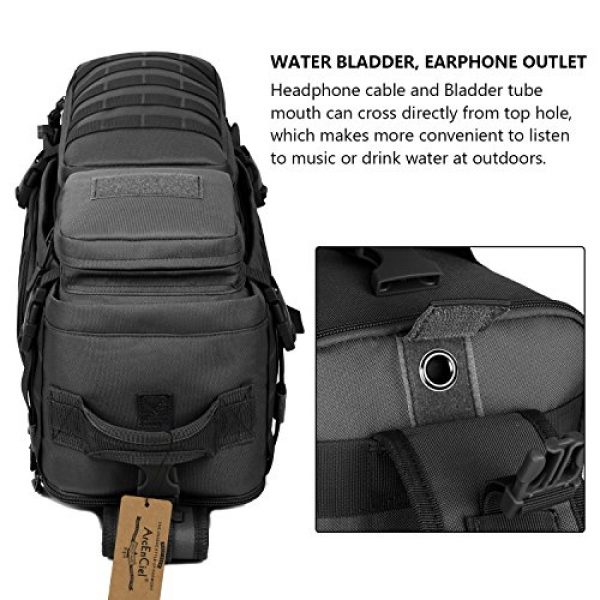 ArcEnCiel Tactical Backpack 7 ArcEnCiel Tactical Sling Pack Military Molle Chest Crossbody Shoulder Bags With Patch