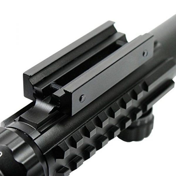 Higoo Rifle Scope 4 Higoo 3-9X40 Tactical Rifle Scope Tri-Picatinny Rail Green/Red 5 Level Illumination Mil-dot Riflescope with Holographic 4 Reticle Reflex Sight & Red Laser