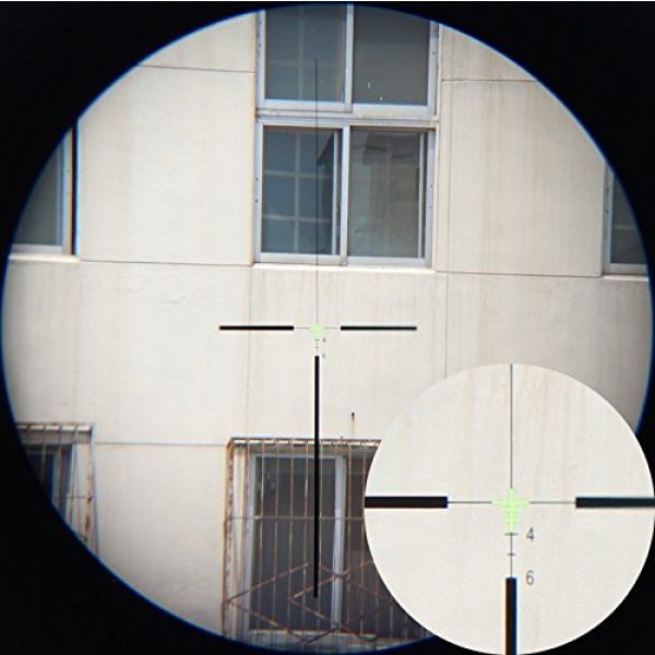 CL-SPORTS Rifle Scope 4 CL-SPORTS Acog 4x32 Green Fiber Scope Dual Illuminated Dot .223 Ballistic Reticle Rifle Scope