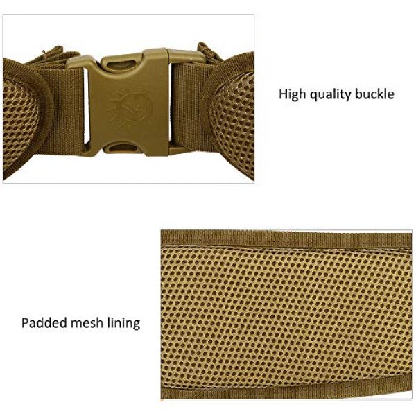 CREATOR Tactical Belt 5 CREATOR Tactical Belt Padded MOLLE Belt Multi-Use Equipment Airsoft Wide Patrol Belts