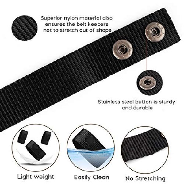Vanmor Tactical Belt 4 Vanmor Duty Belt Keeper with Double Snaps for Outdoor Sports Belt Fixing Wide Belt Security Tactical Belt Police Military Equipment Accessories
