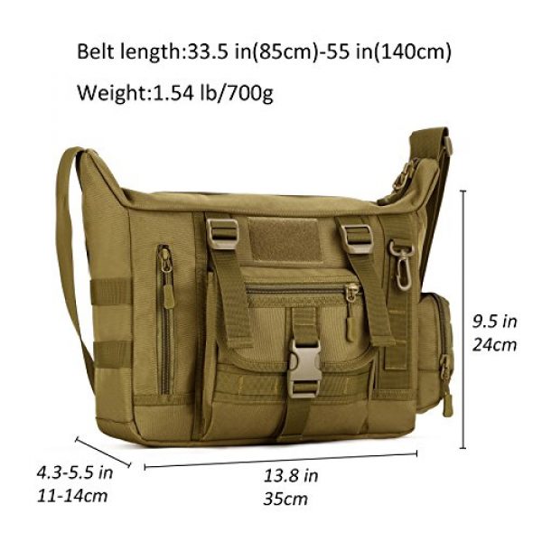 ArcEnCiel Tactical Backpack 6 ArcEnCiel Tactical Messenger Bag Men Military MOLLE Sling Shoulder Pack with Patch
