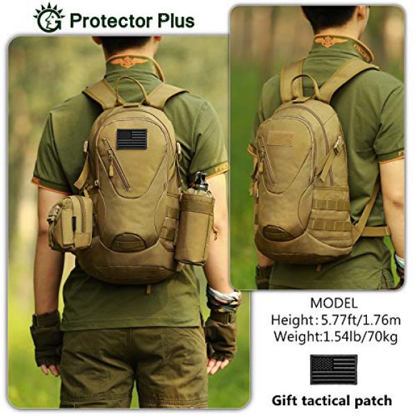 Protector Plus Tactical Backpack 3 Protector Plus Tactical Motorcycle Backpack Small Military MOLLE Cycling Hydration Daypack (Patch Included)