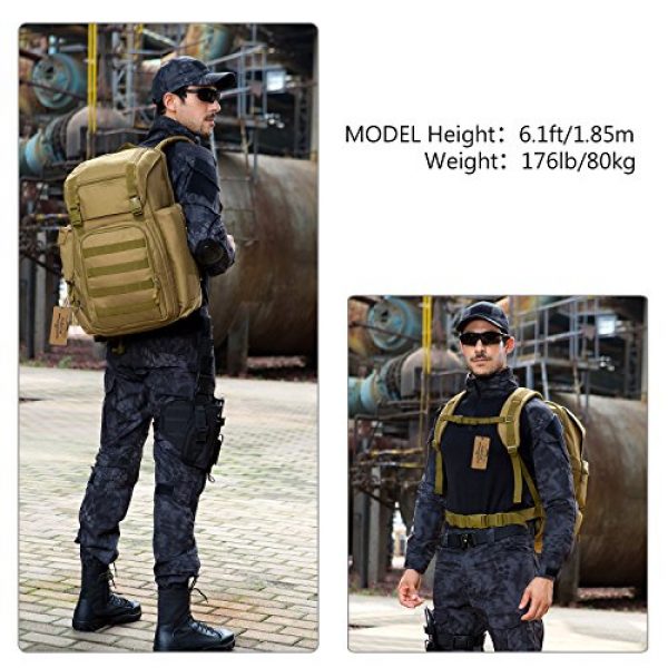 ArcEnCiel Tactical Backpack 2 ArcEnCiel Tactical Backpack Military Army Shoes Bags Daypack Assault Pack Bug Out Bag Molle Rucksack - Rain Cover Included