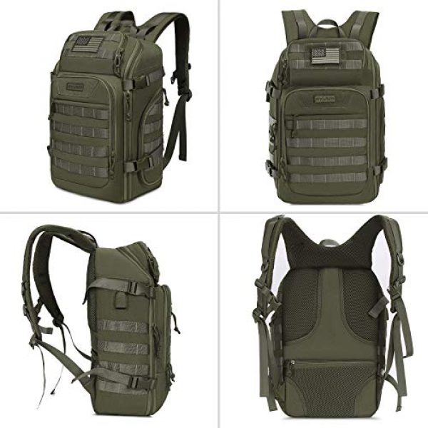 MOSISO Tactical Backpack 6 MOSISO 30L Tactical Backpack, Military Daypack 3 Day Assault Molle Rucksack Bag
