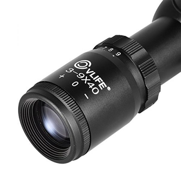 CVLIFE Rifle Scope 4 CVLIFE 3-9x40 Compact Rifle Scope Crosshair Reticle with Free Mounts for Quick Aiming and Shooting