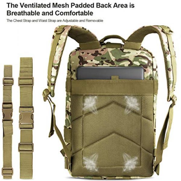 NOOLA Tactical Backpack 3 NOOLA Military Tactical Backpack Large Army 3 Day Assault Pack Molle Bag Rucksack