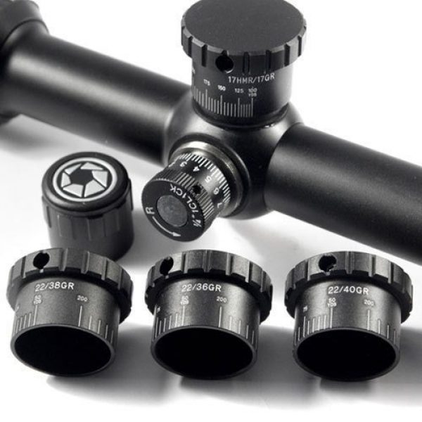 BARSKA Rifle Scope 3 BARSKA 6-18x40 mm AO Hot Magnum .17 And .22 Interchangeable 30/30 Rifle Scope