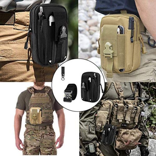 TF TOURFUN Tactical Belt 7 TF TOURFUN Tactical Belt Military Style Belt Heavy Duty Waistband with Quick Release Metal Buckle Molle Pouch EDC Compact Bag