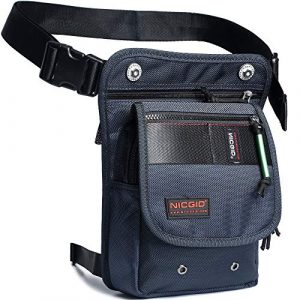 Nicgid Tactical Pouch 1 Nicgid Thigh Pack, Waist Bag Fanny Packs Tactical Leg Bag Thigh Pouch Bag Crossbody Bag Shoulder Bag Purse for Motrocycle Running Hiking Fishing
