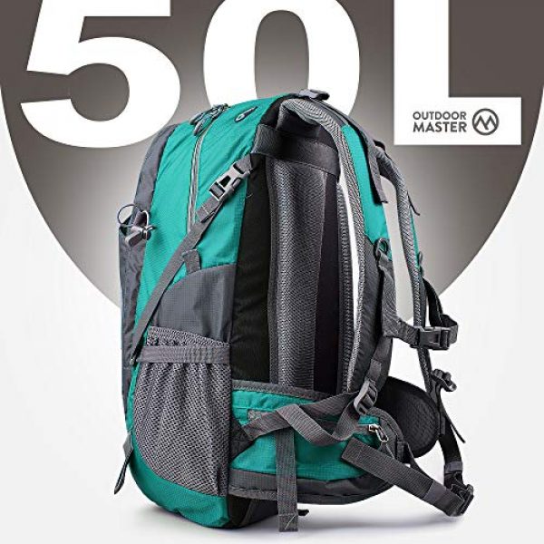 OutdoorMaster Tactical Backpack 2 OutdoorMaster Hiking Backpack 45L - Travel Carry-On Backpack w/Waterproof Cover