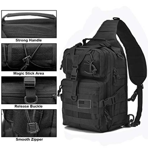 hopopower Tactical Backpack 2 Tactical Sling Bag Pack Military Shoulder Backpack Everyday Carry Bag,20L