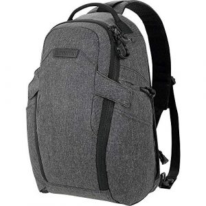 Maxpedition Tactical Backpack 1 Maxpedition Entity 16 CCW-Enabled EDC Sling Pack 16L for Covert Concealed Carry, Charcoal